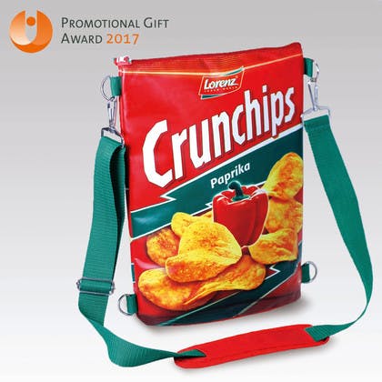 Halfar won the Promotional Gift Award in 2017 for the Crunchips cooler bag
