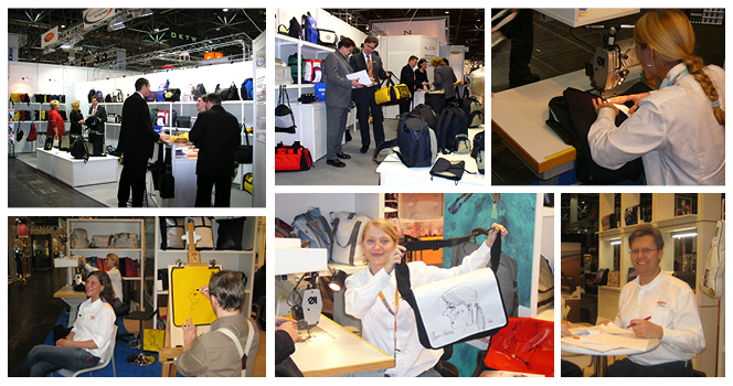 Halfar trade fair booth, product presentation and discussions at PSI exhibition