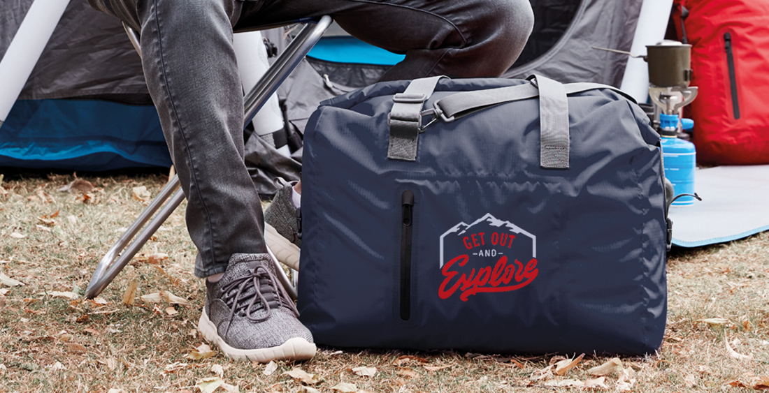 Travel bags print presented with the SPORT / TRAVEL BAG BREEZE