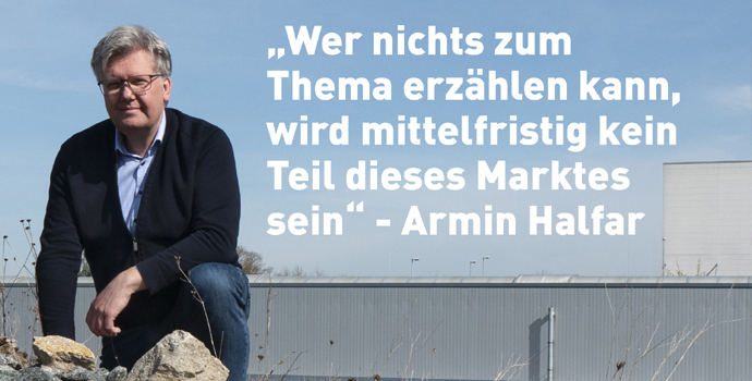 Interview with Halfar about sustainability in the TVP magazine