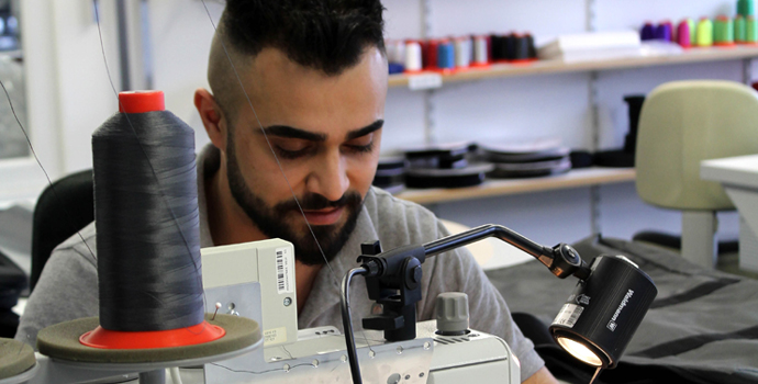 Khalil talks about the training cooperation with Halfar and Gerry Weber