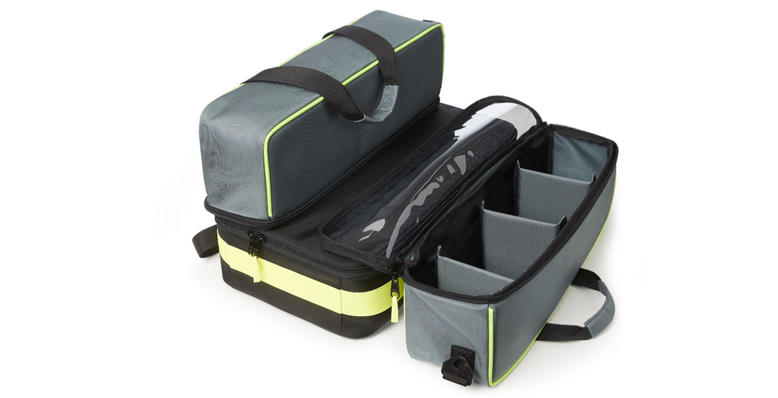 A customised transport bag with many compartments for tidy transport