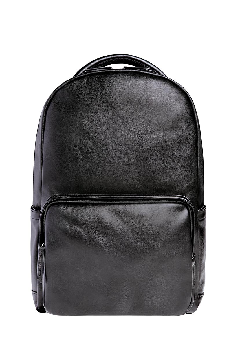 Flat 2024 leather backpack