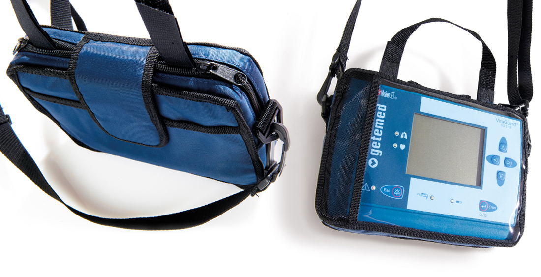Two device pockets with front view and back view