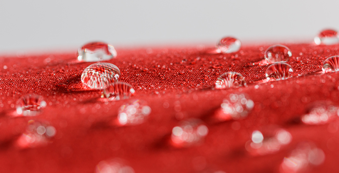 Water-repellent material for special requirements in the special bag sector