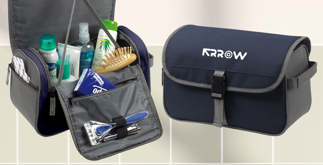 Cosmetic bags print presented as TRAVEL ESSAIRE BUSINESS