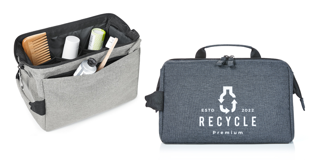 Cosmetic bags promotional products presented as zipper bag CIRCLE