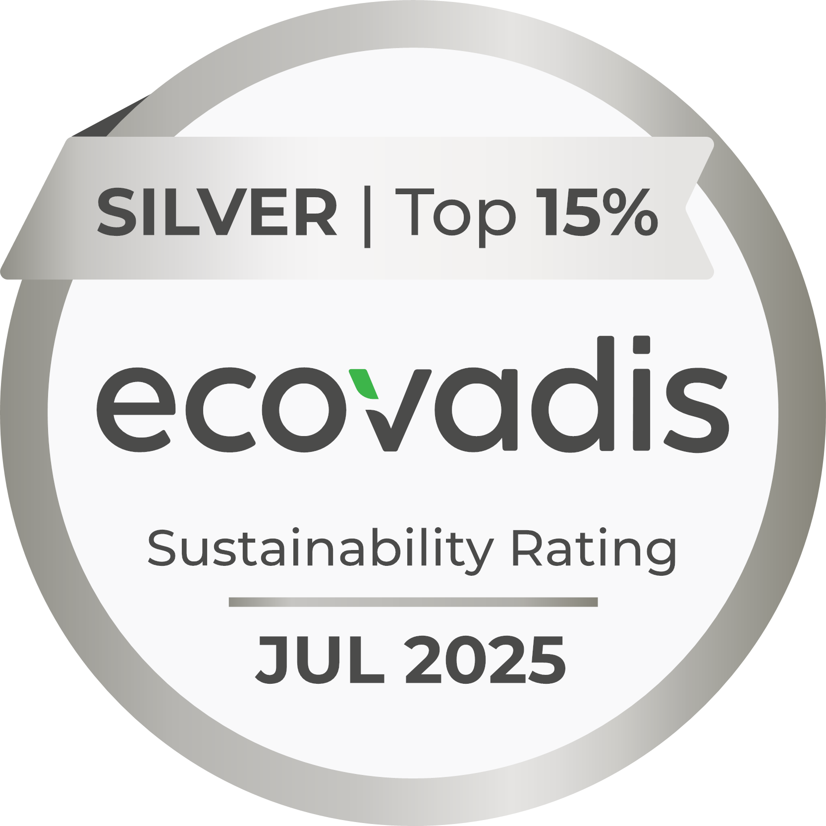EcoVadis Silver Award Halfar was awarded EcoVadis Silver and belongs to the top 15% of the industry