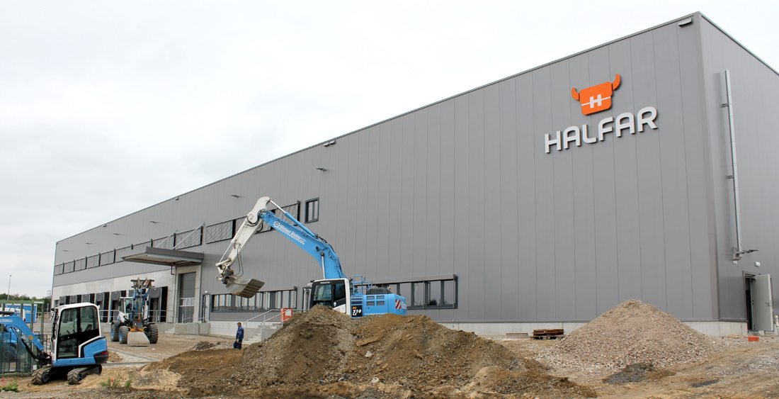 The construction of the Halfar logistics centre in Altenhagen
