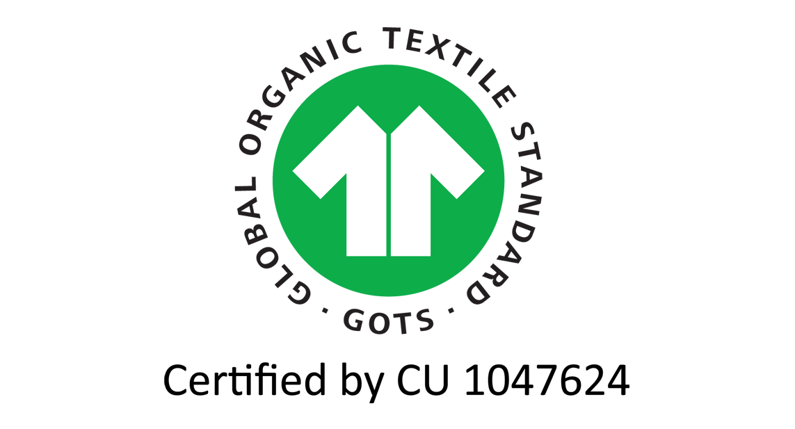 GOTS certified since 2017 Halfar has been GOTS certified since 2017