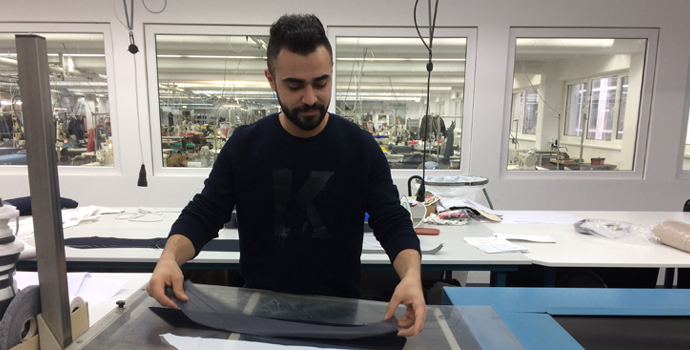 Training with strong partners – Khalil at Halfar and Gerry Weber